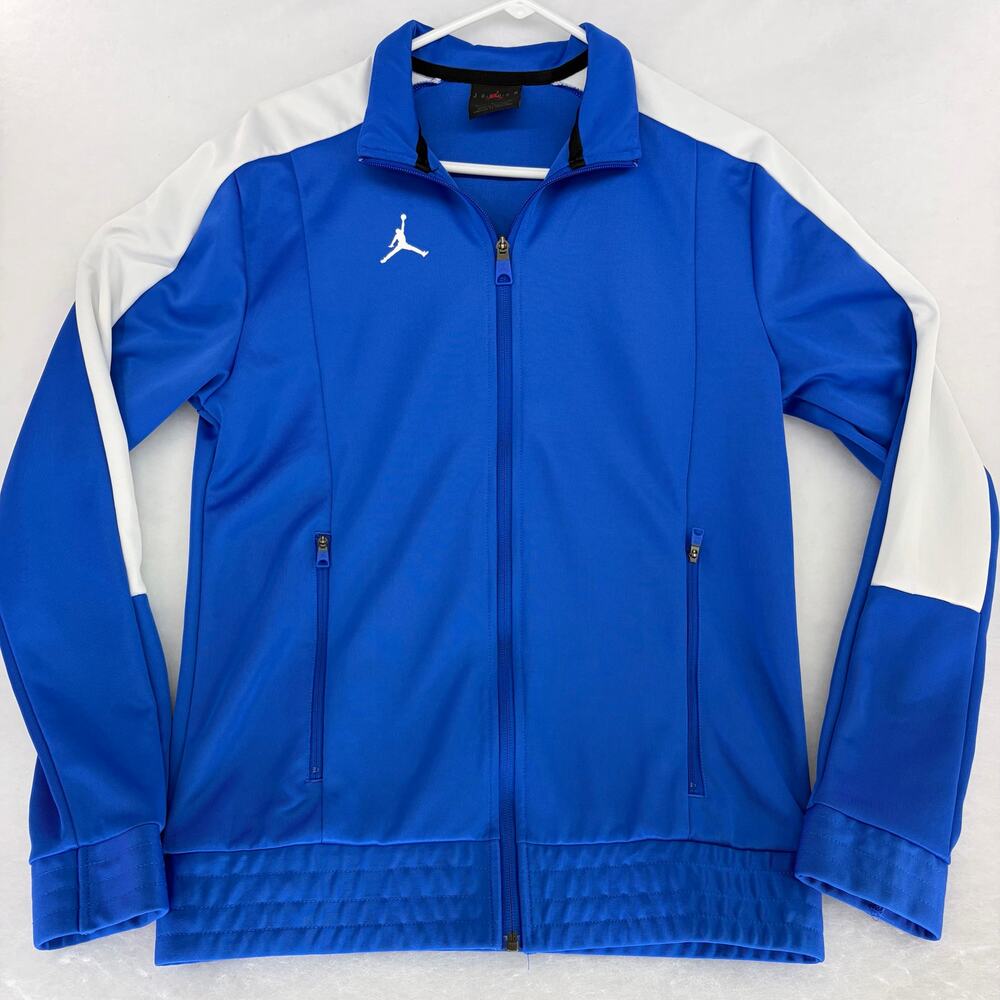 Jordan Full-Zip Track Jacket Blue White Size Small